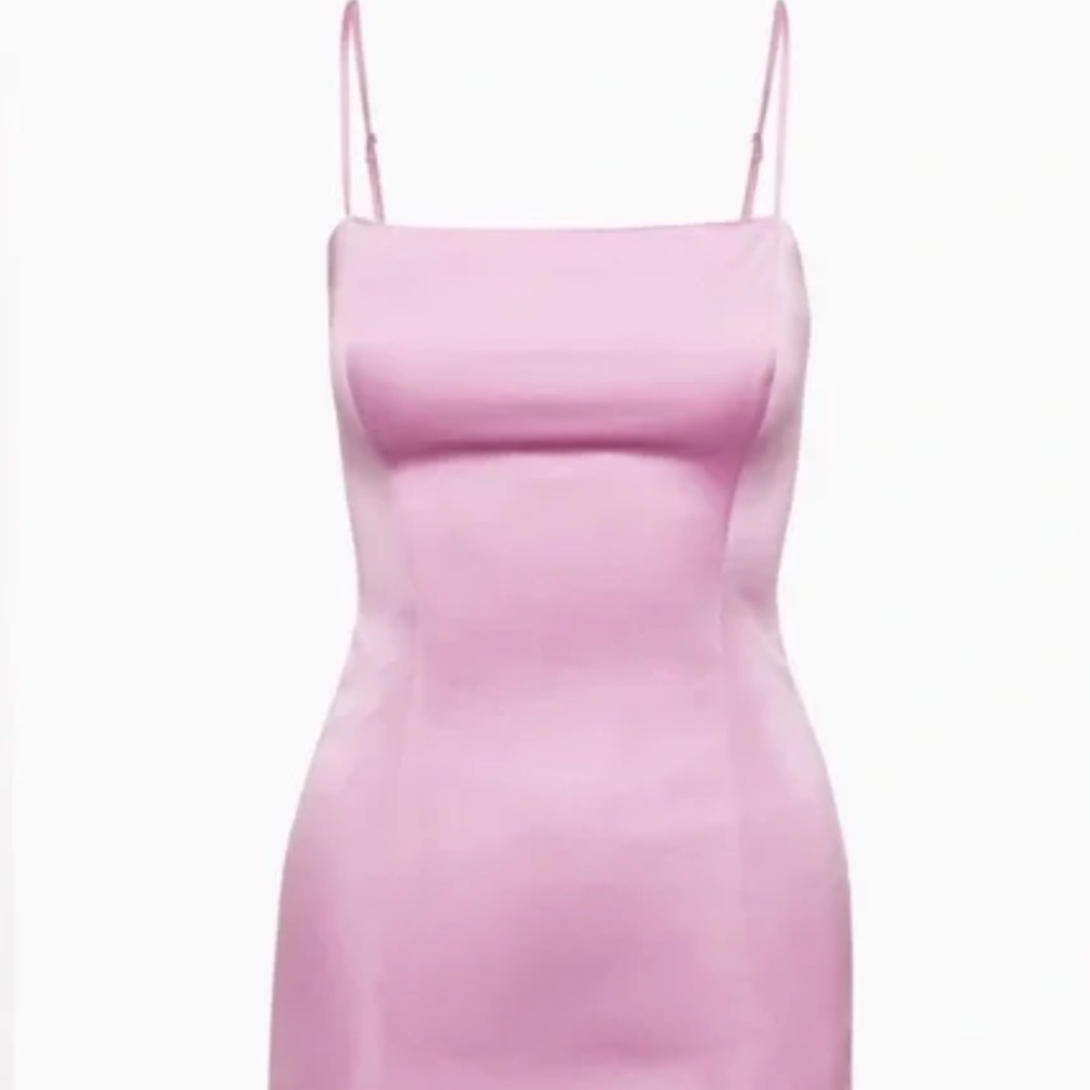 Lilac Satin Shimmer Dress